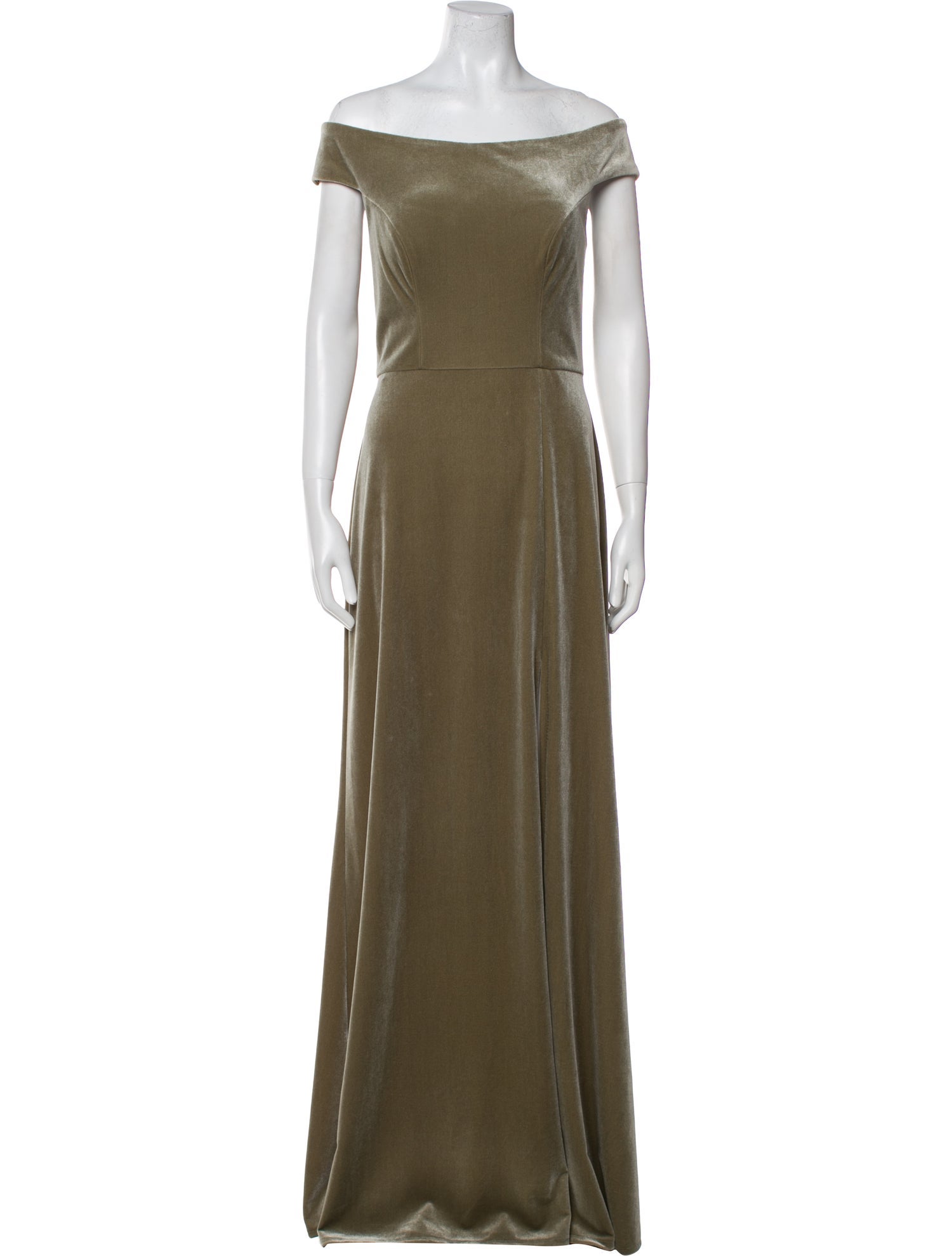 Jenny Yoo Bateau Neckline Long Dress