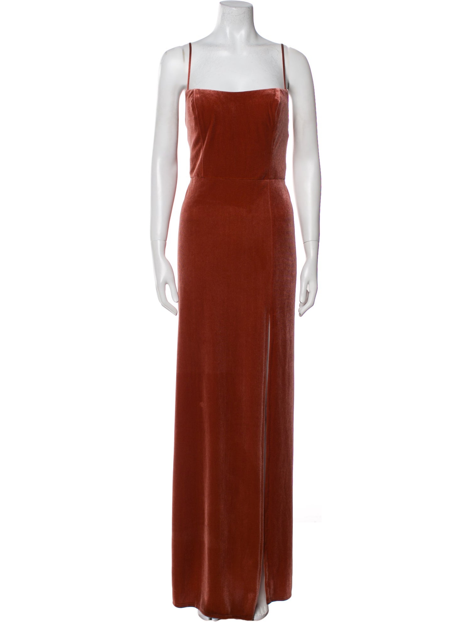 Jenny Yoo Square Neckline Long Dress