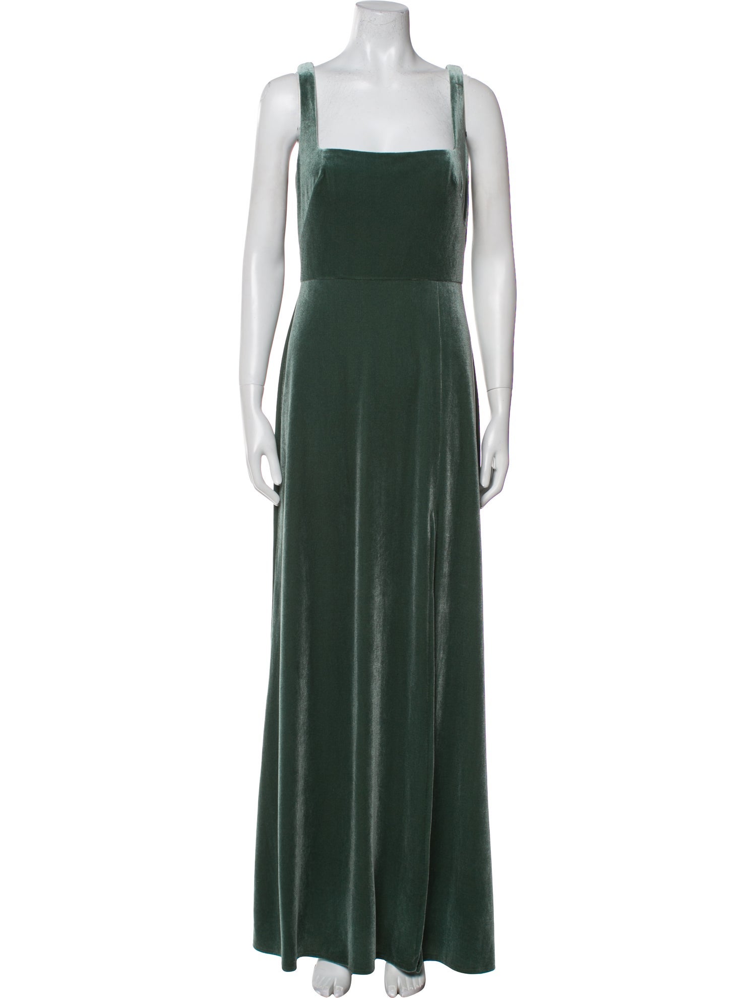 Jenny Yoo Square Neckline Long Dress