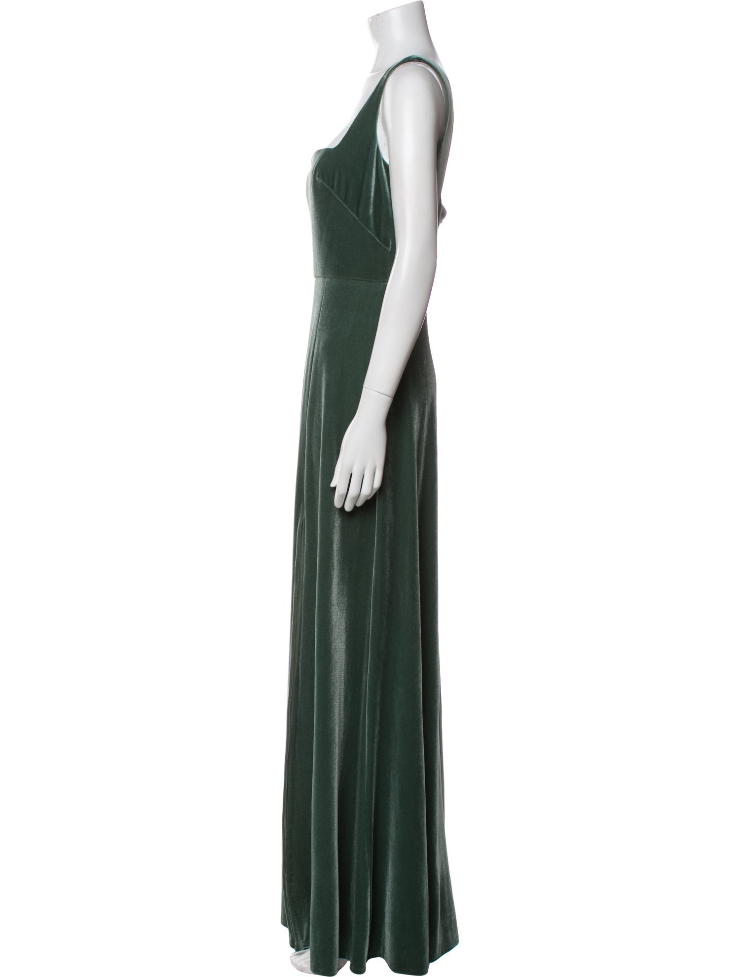 Jenny Yoo Square Neckline Long Dress