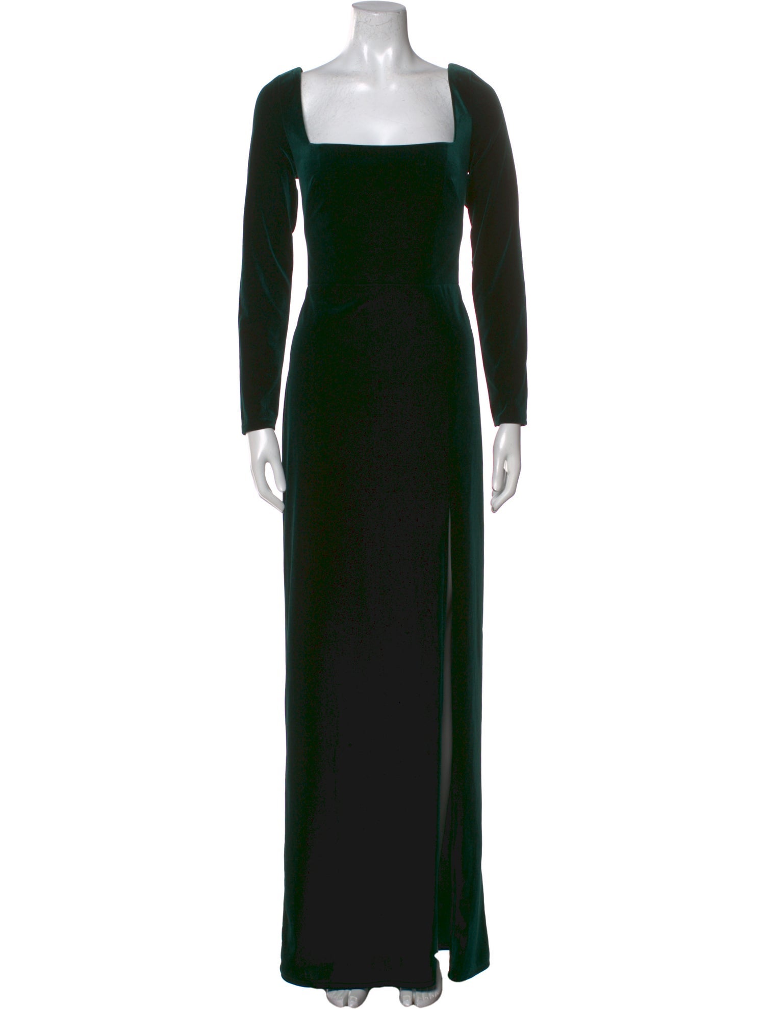 Jenny Yoo Square Neckline Long Dress