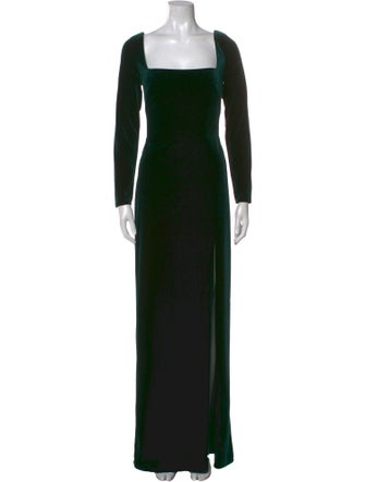 Jenny Yoo Square Neckline Long Dress