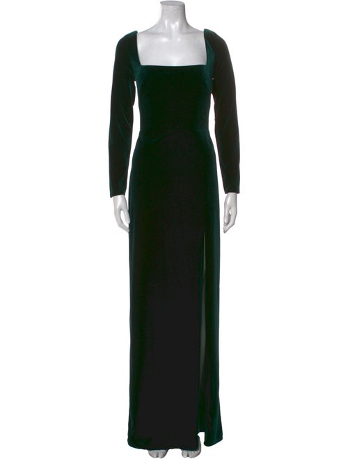 Jenny Yoo Square Neckline Long Dress