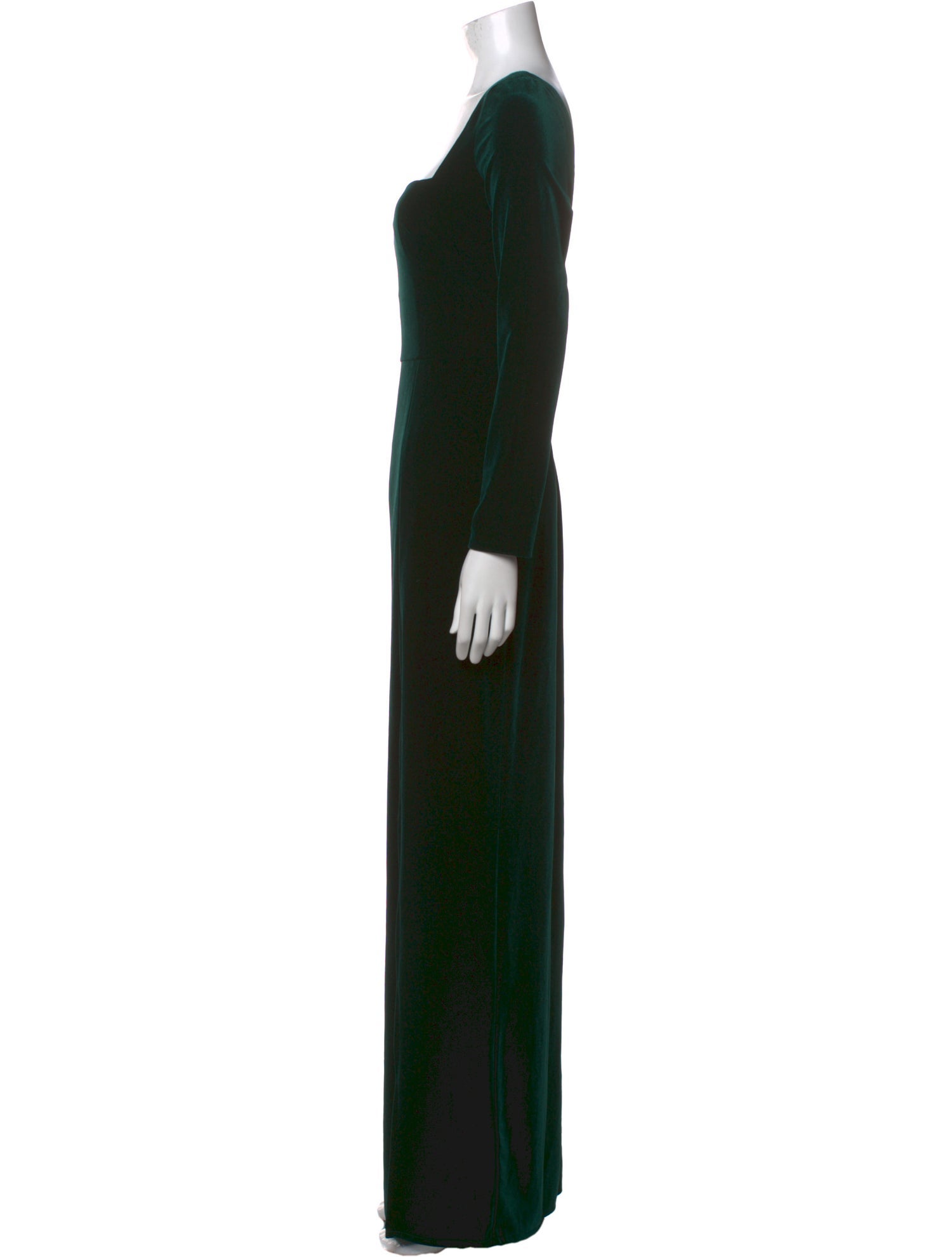 Jenny Yoo Square Neckline Long Dress