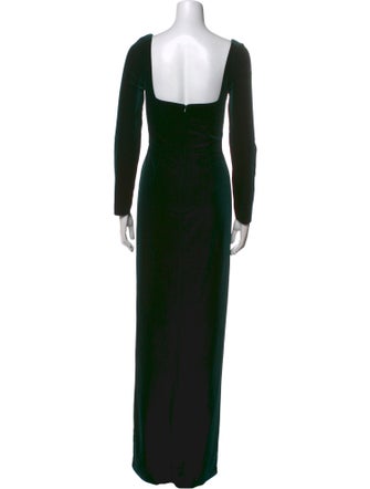 Jenny Yoo Square Neckline Long Dress