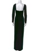 Jenny Yoo Square Neckline Long Dress