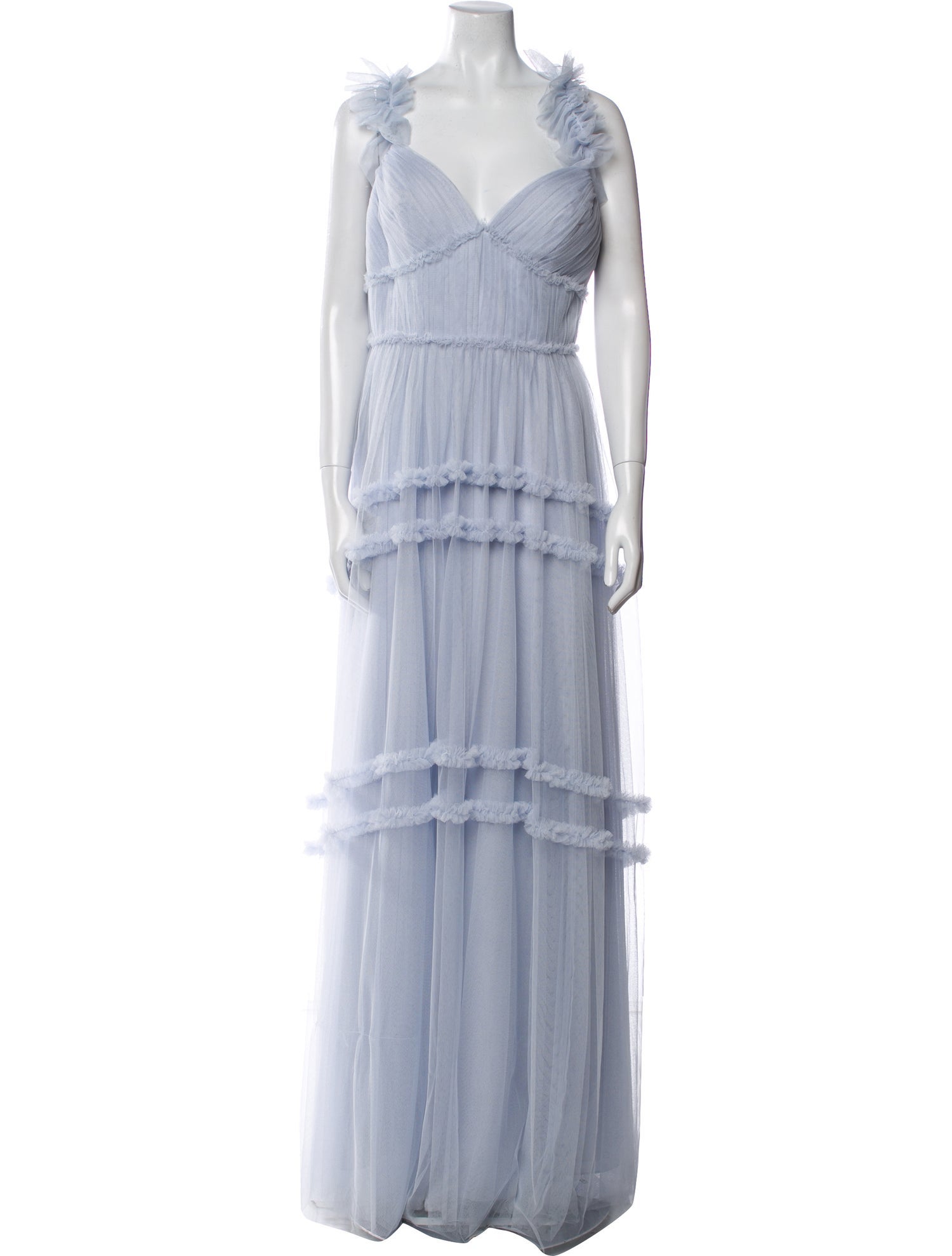 Jenny Yoo V-Neck Long Dress w/ Tags