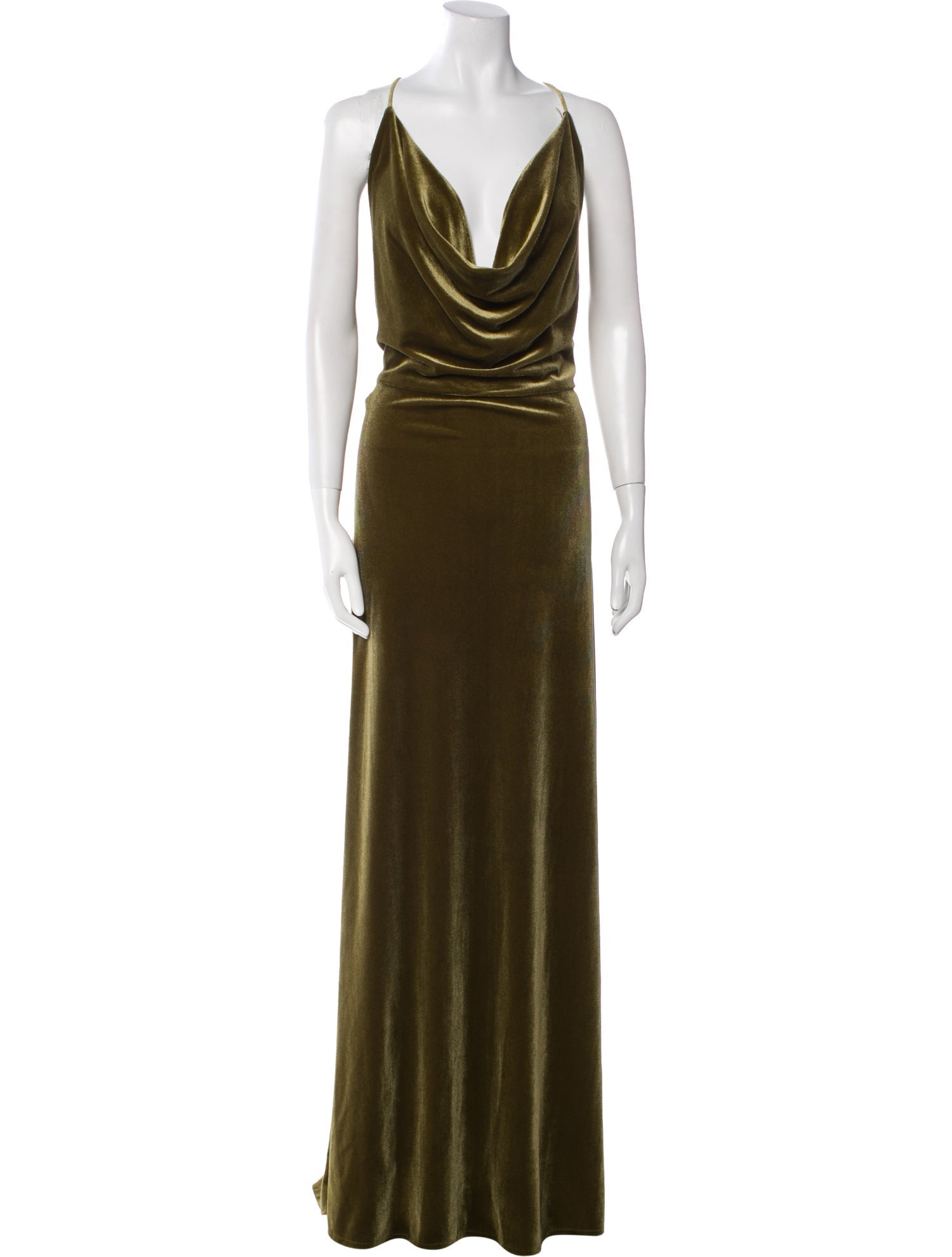 Jenny Yoo Cowl Neck Long Dress w/ Tags