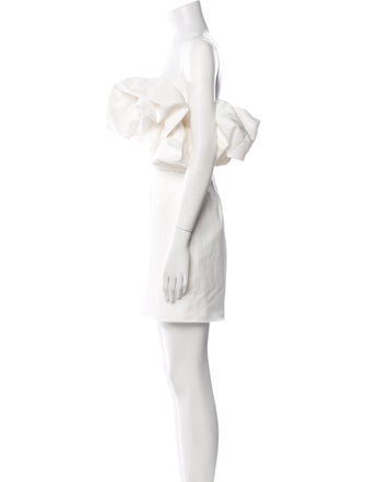 Jenny Yoo Off-The-Shoulder Mini Dress