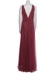 Jenny Yoo V-Neck Long Dress