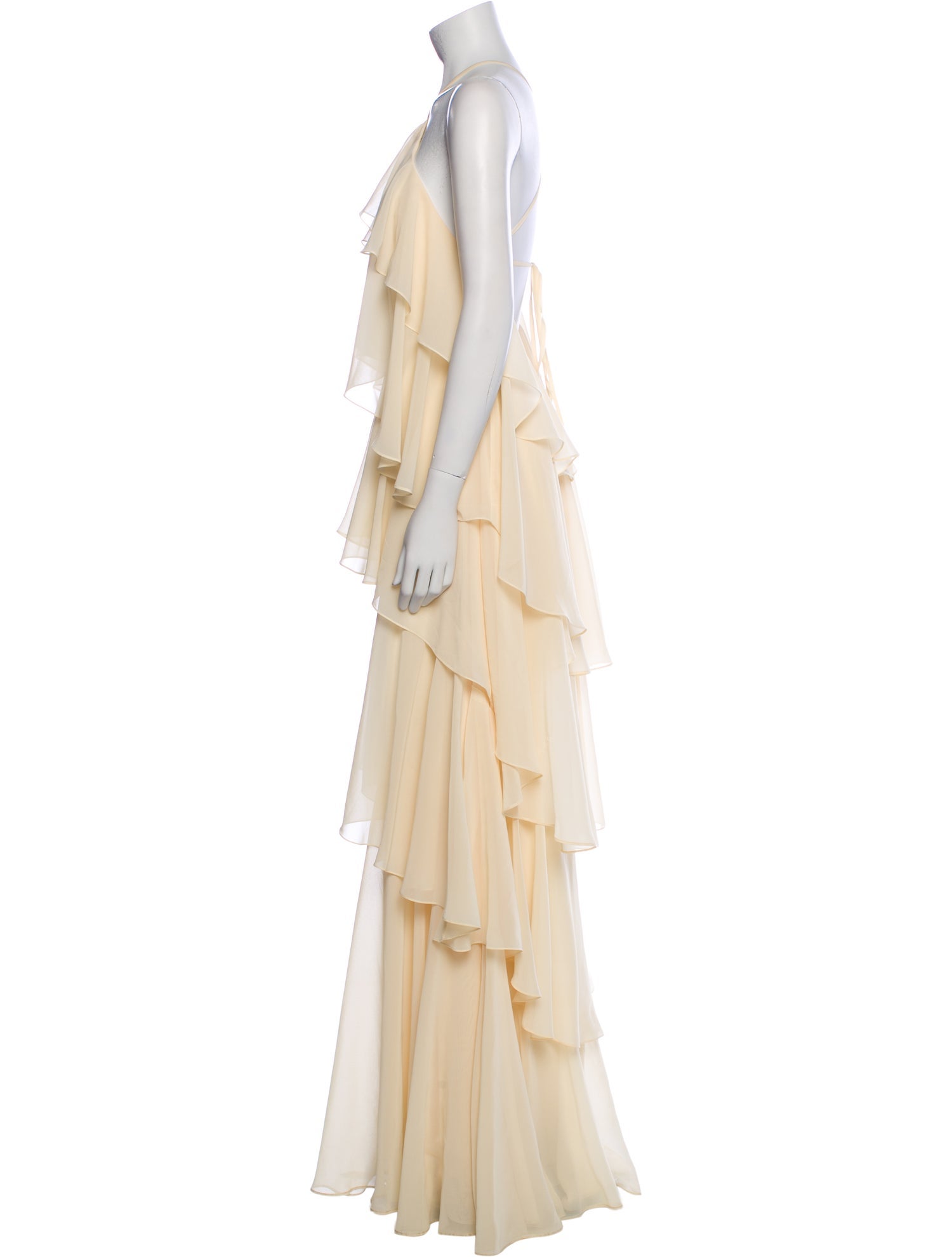 Jenny Yoo Halterneck Long Dress