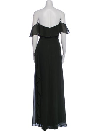 Jenny Yoo Off-The-Shoulder Long Dress