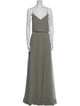 Jenny Yoo V-Neck Long Dress
