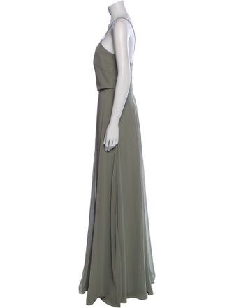 Jenny Yoo V-Neck Long Dress