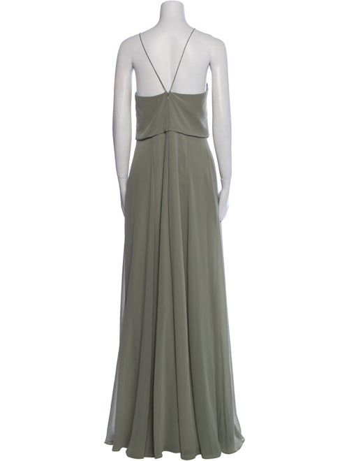 Jenny Yoo V-Neck Long Dress