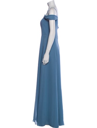 Jenny Yoo V-Neck Long Dress
