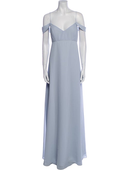 Jenny Yoo V-Neck Long Dress
