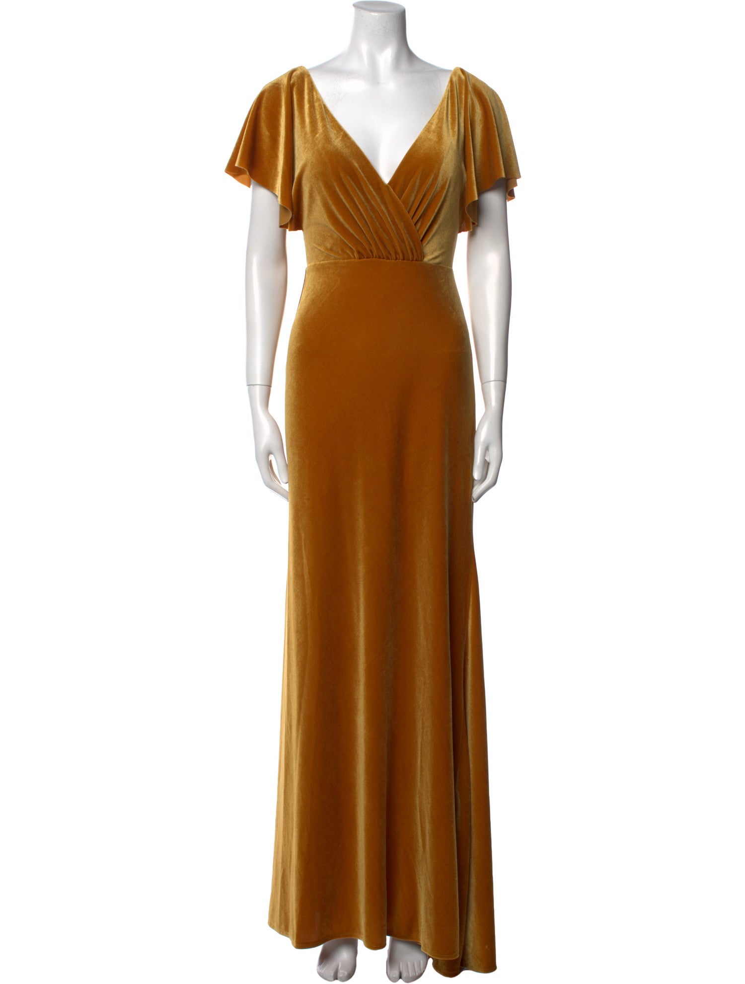 Jenny Yoo V-Neck Long Dress