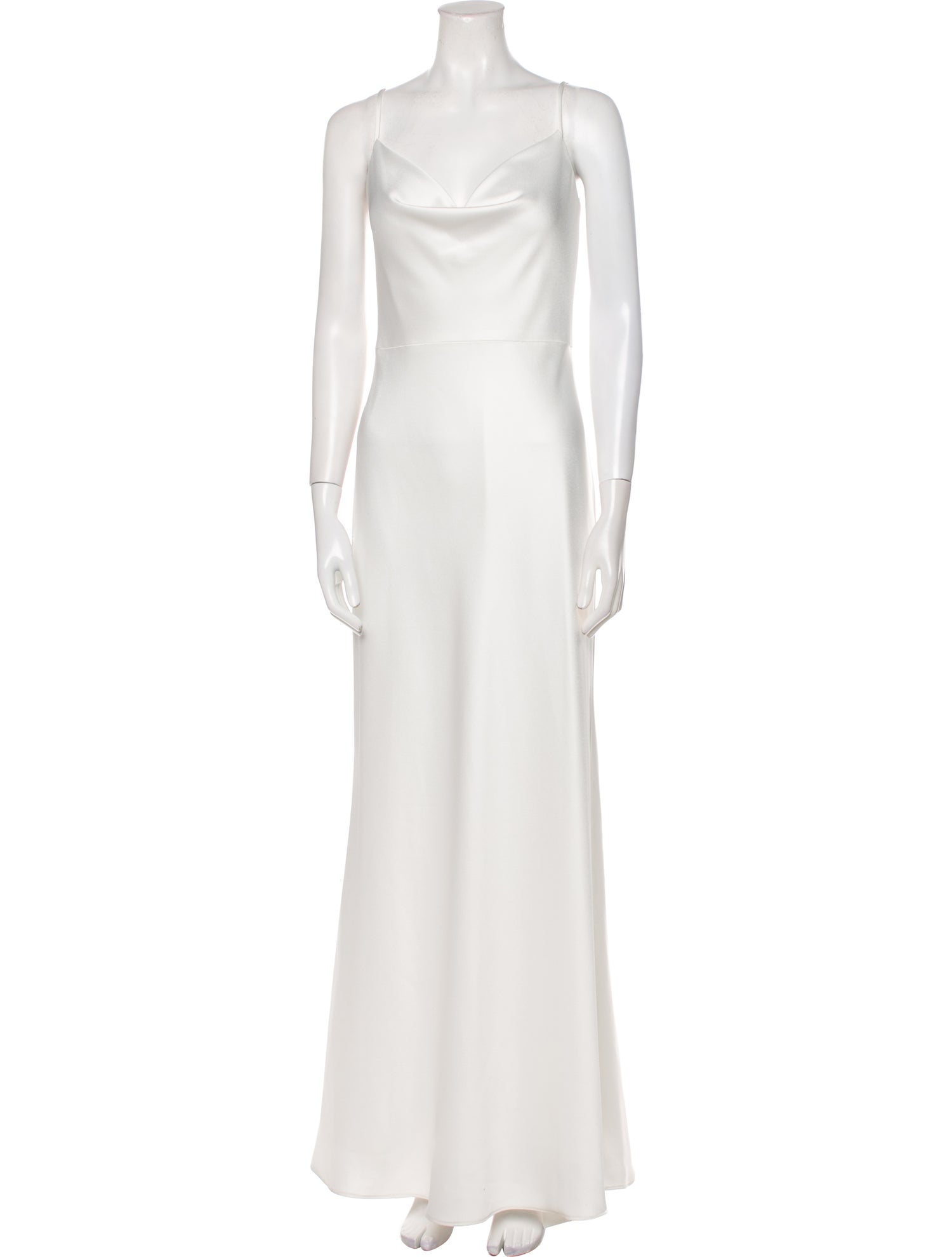 Jenny Yoo Cowl Neck Long Dress