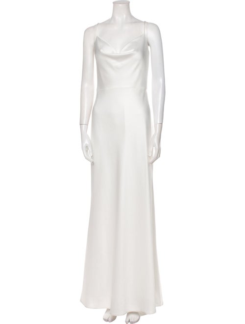 Jenny Yoo Cowl Neck Long Dress