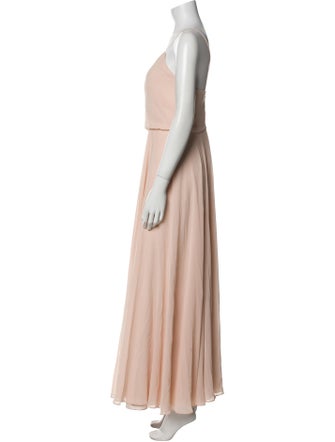 Jenny Yoo V-Neck Long Dress