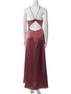 Jenny Yoo Halterneck Long Dress
