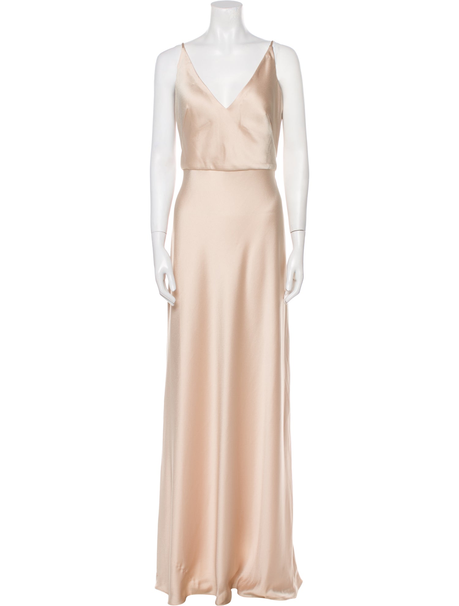 Jenny Yoo V-Neck Long Dress