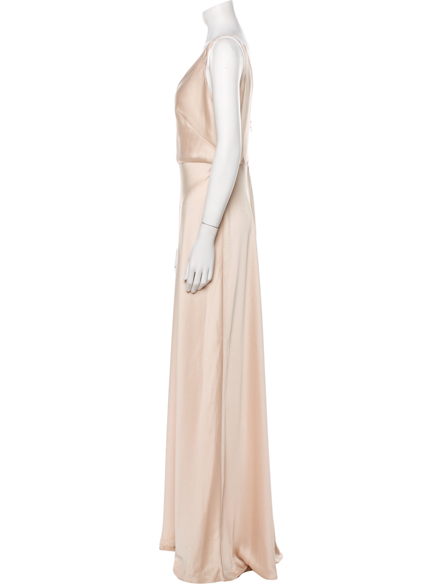 Jenny Yoo V-Neck Long Dress