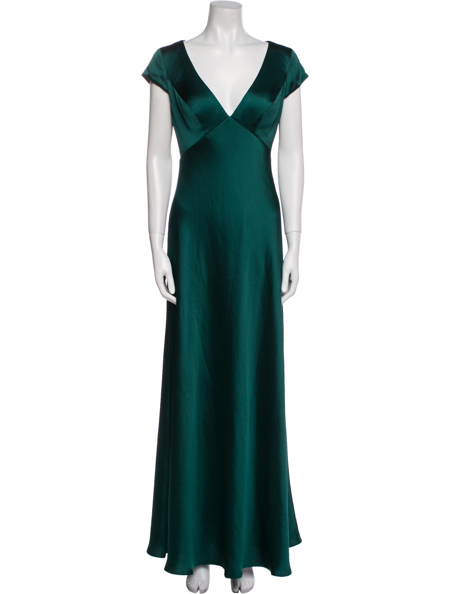 Jenny Yoo V-Neck Long Dress