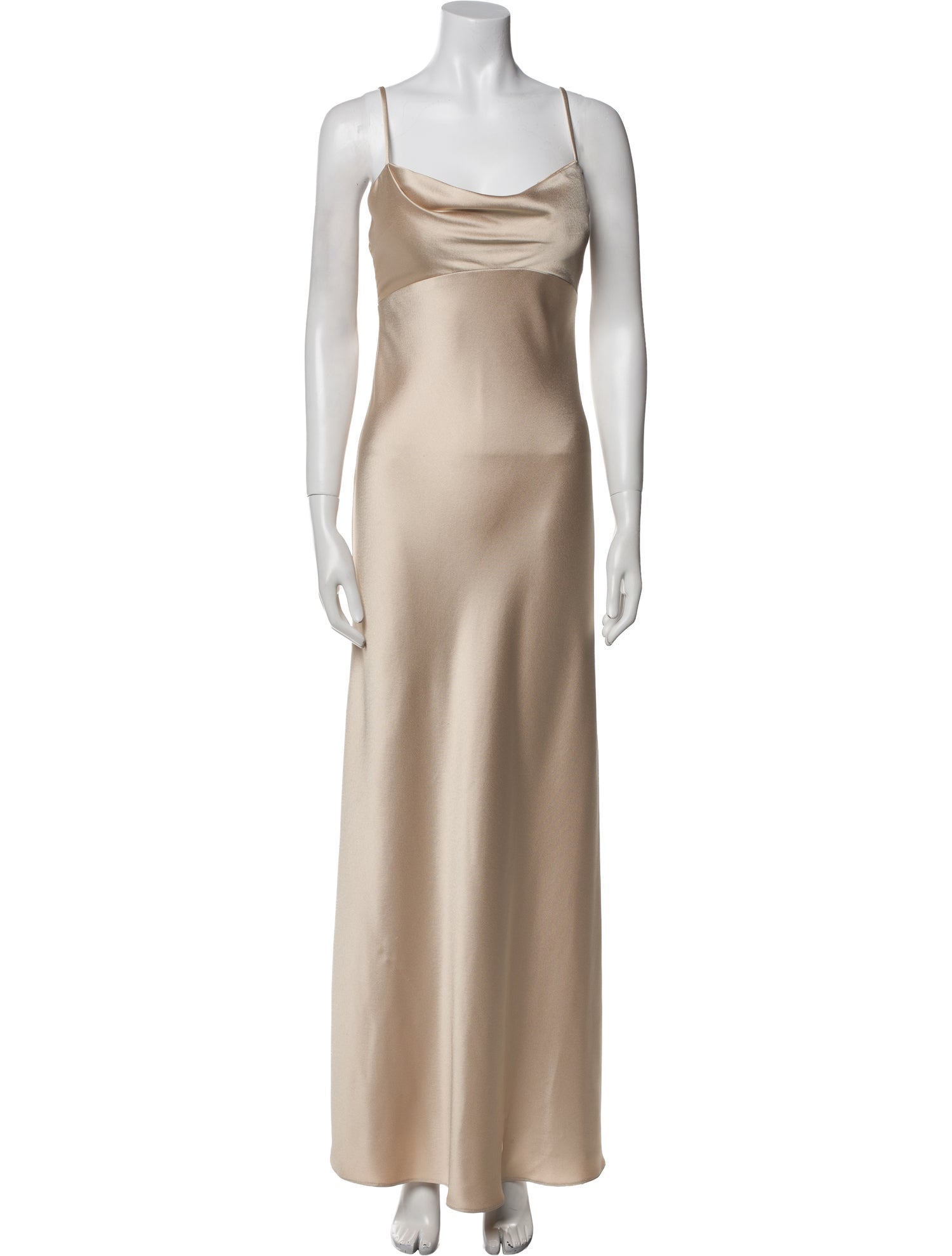 Jenny Yoo Cowl Neck Long Dress