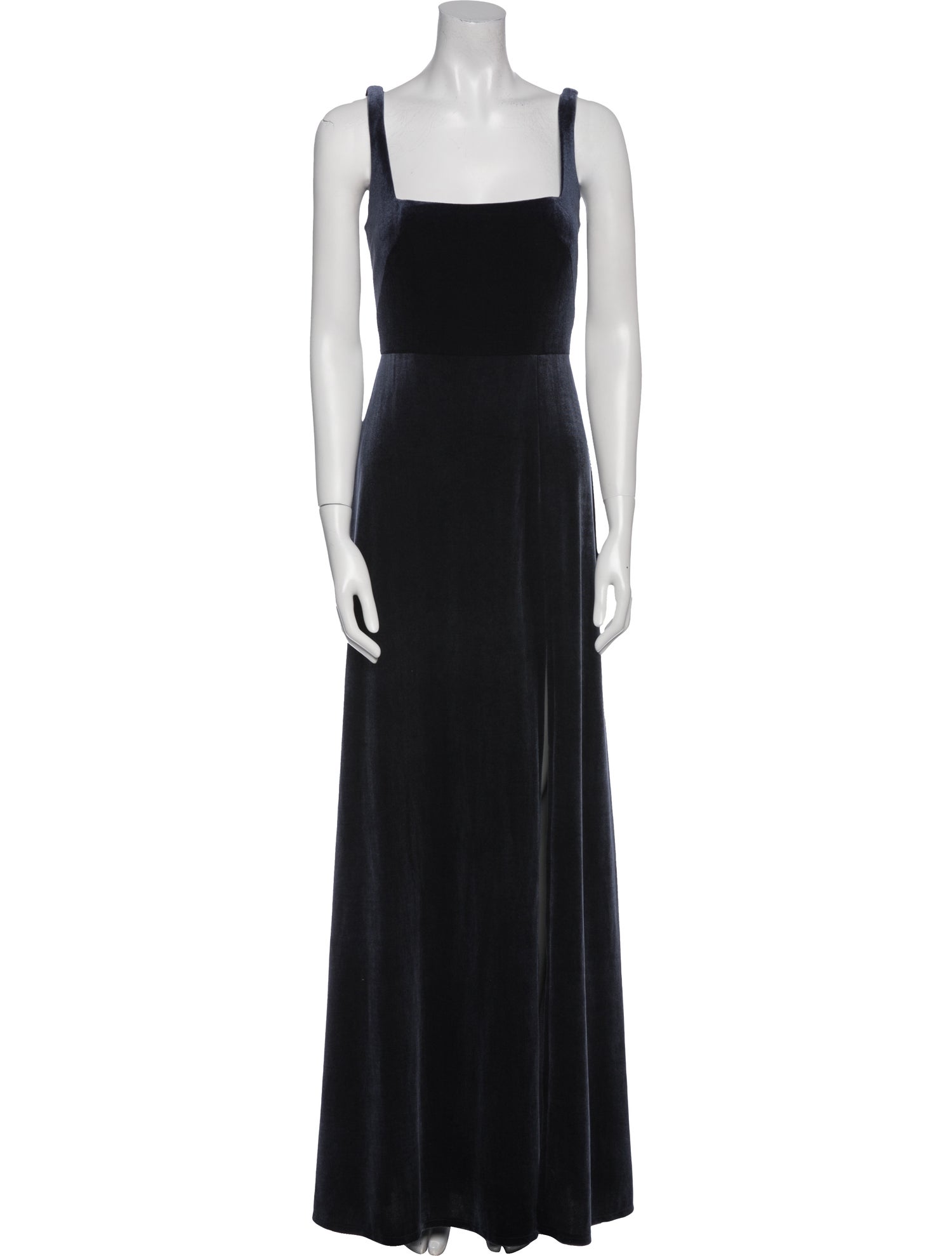 Jenny Yoo Square Neckline Long Dress