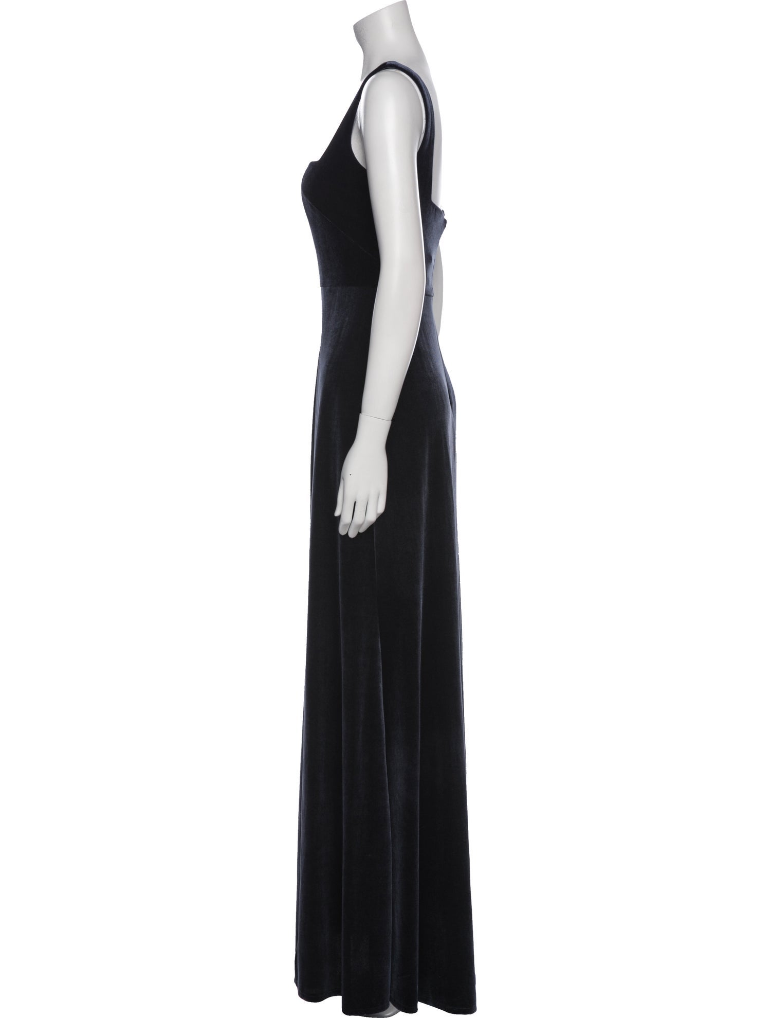 Jenny Yoo Square Neckline Long Dress