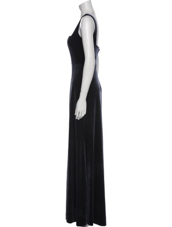 Jenny Yoo Square Neckline Long Dress