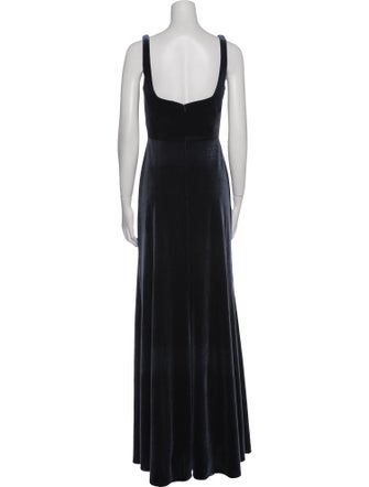 Jenny Yoo Square Neckline Long Dress