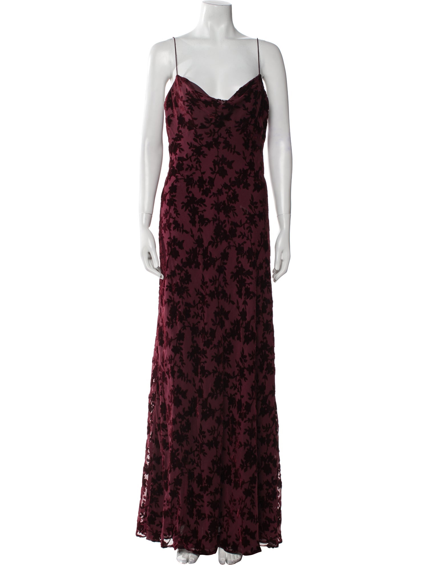 Jenny Yoo Floral Print Long Dress