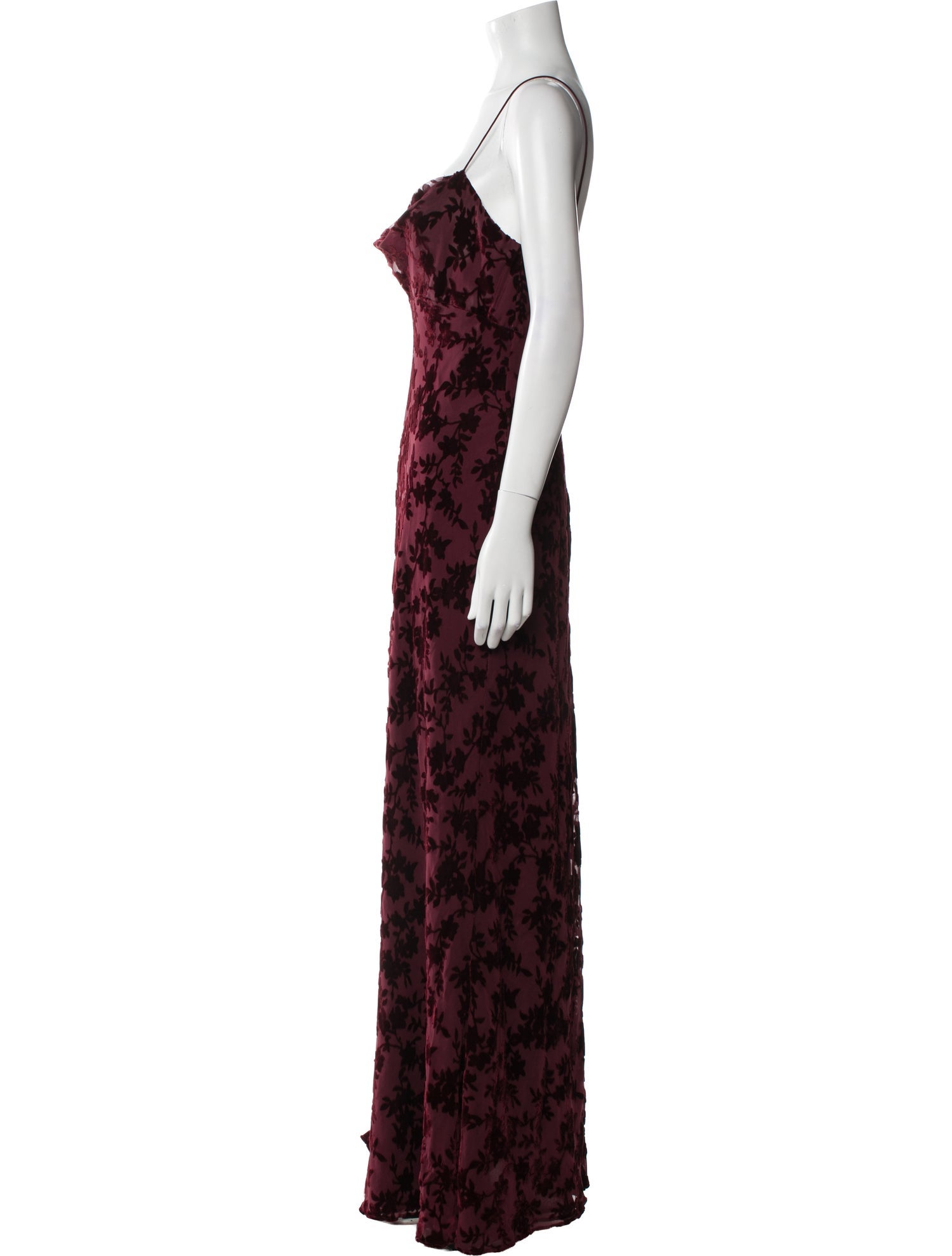 Jenny Yoo Floral Print Long Dress