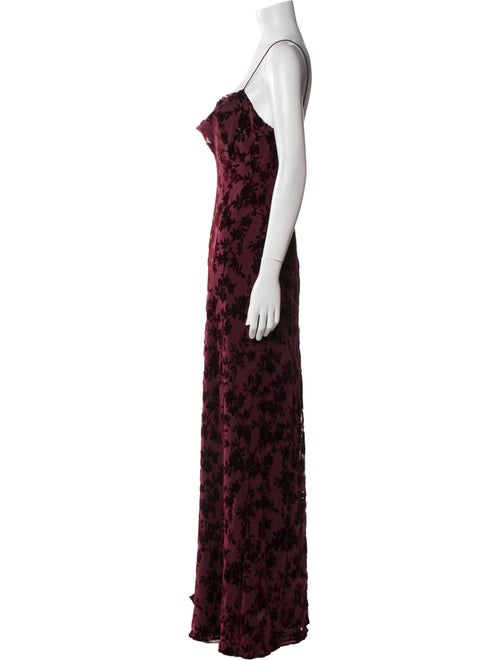 Jenny Yoo Floral Print Long Dress