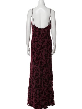 Jenny Yoo Floral Print Long Dress