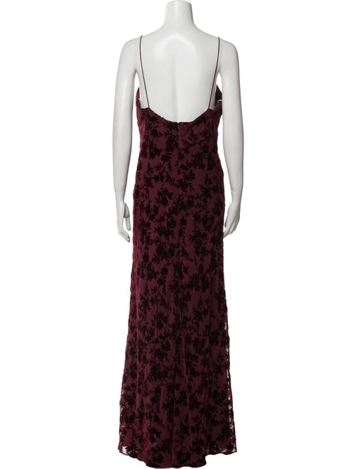 Jenny Yoo Floral Print Long Dress