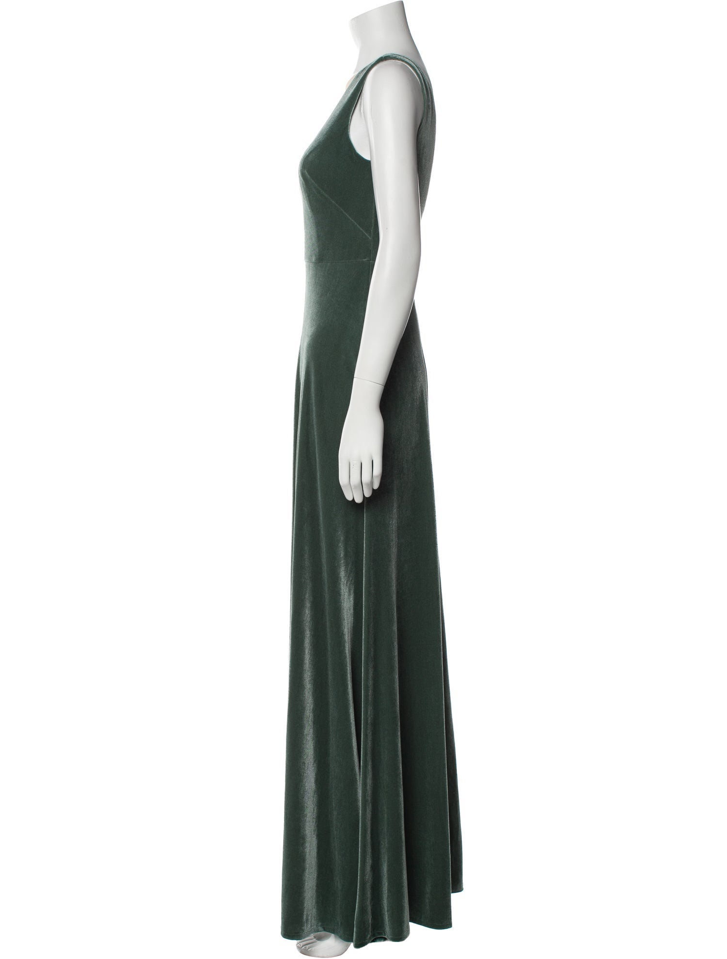 Jenny Yoo Plunge Neckline Long Dress