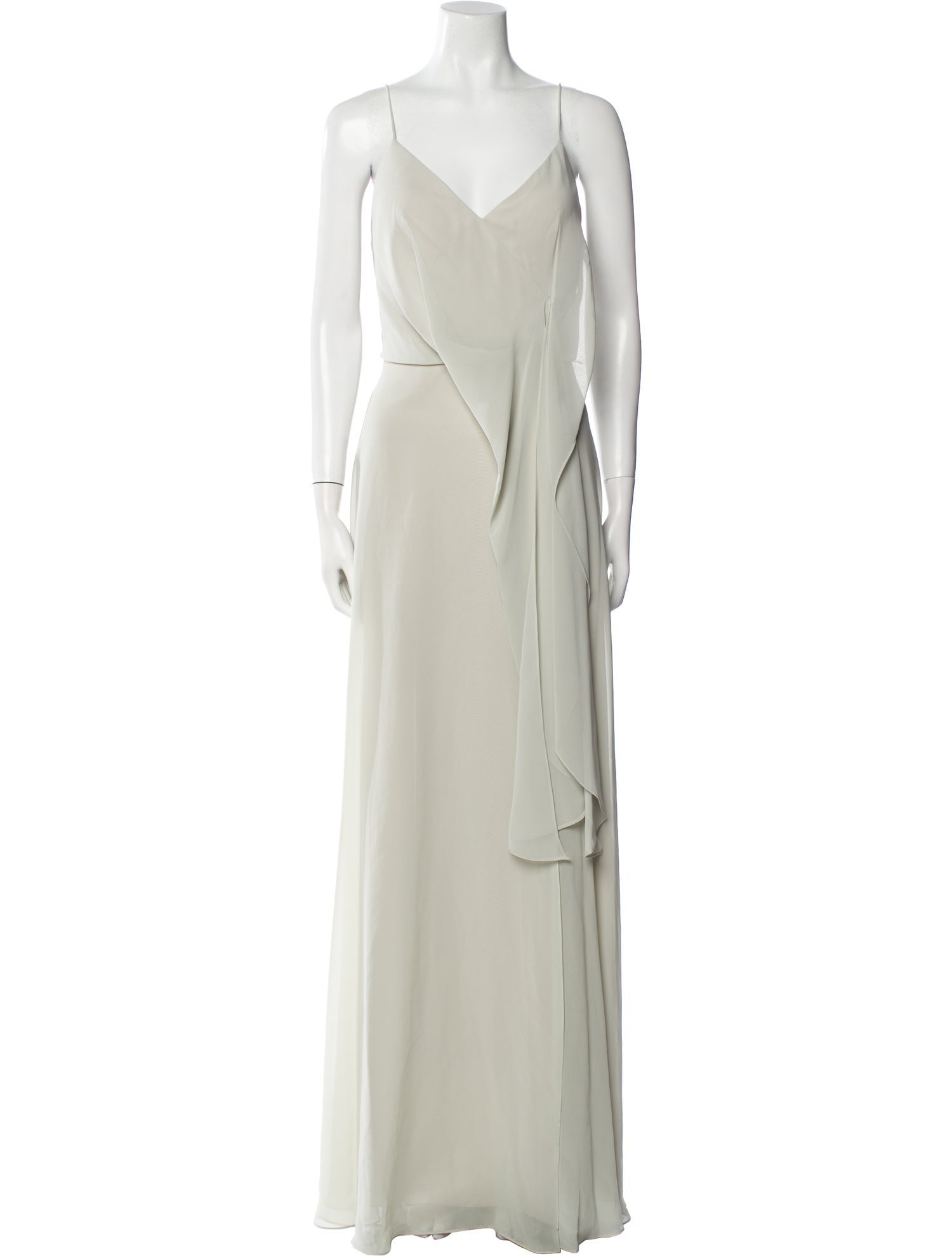 Jenny Yoo V-Neck Long Dress