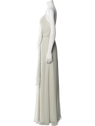 Jenny Yoo V-Neck Long Dress