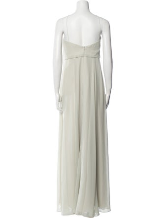 Jenny Yoo V-Neck Long Dress