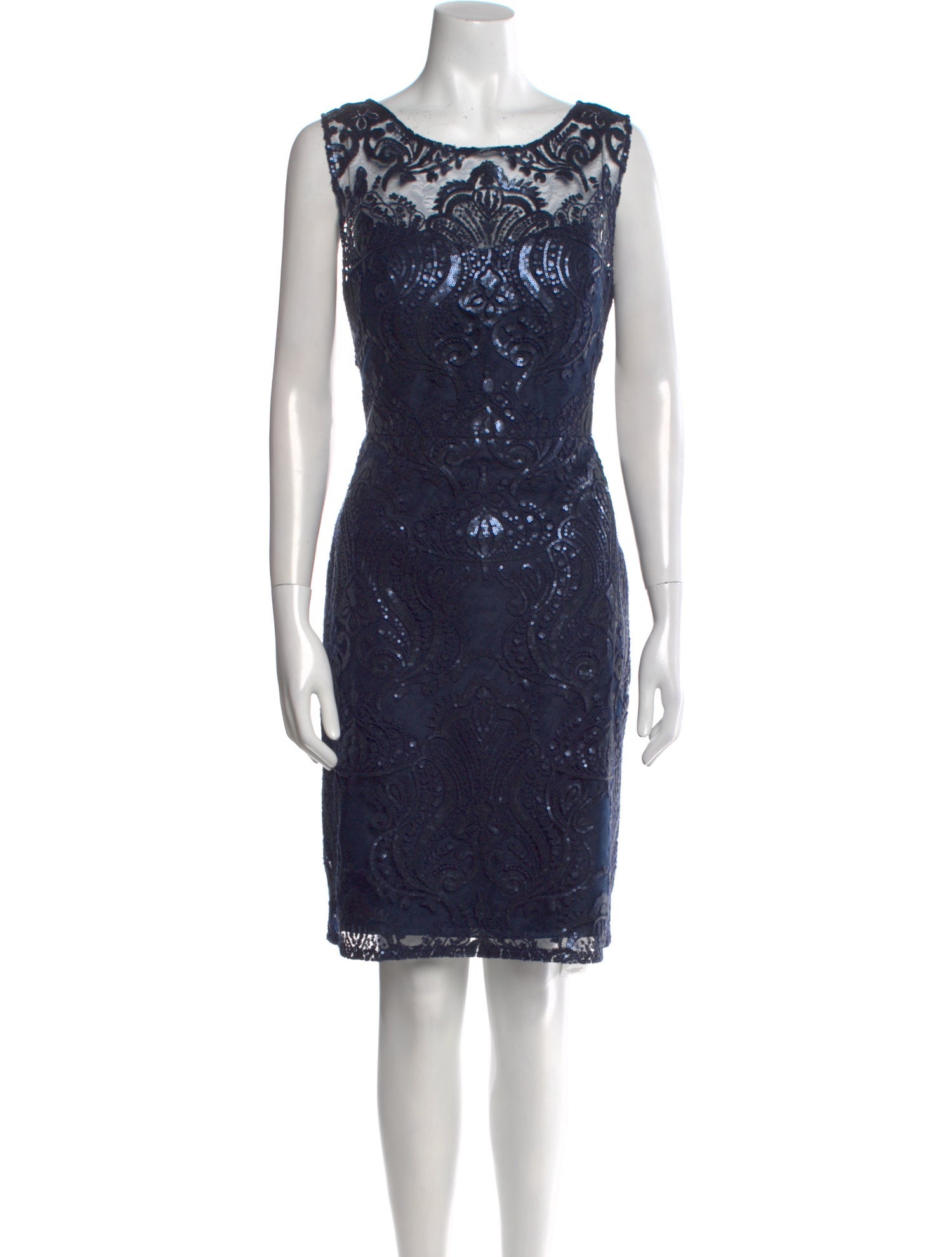 Jenny Yoo Scoop Neck Knee-Length Dress