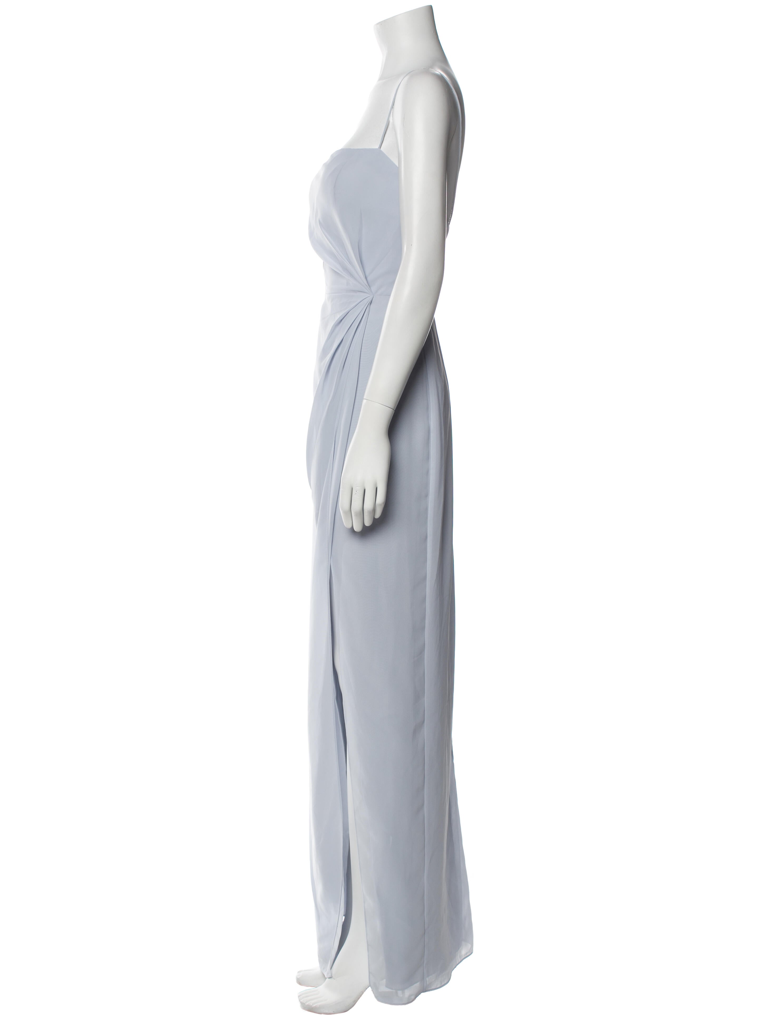 Jenny Yoo Square Neckline Long Dress