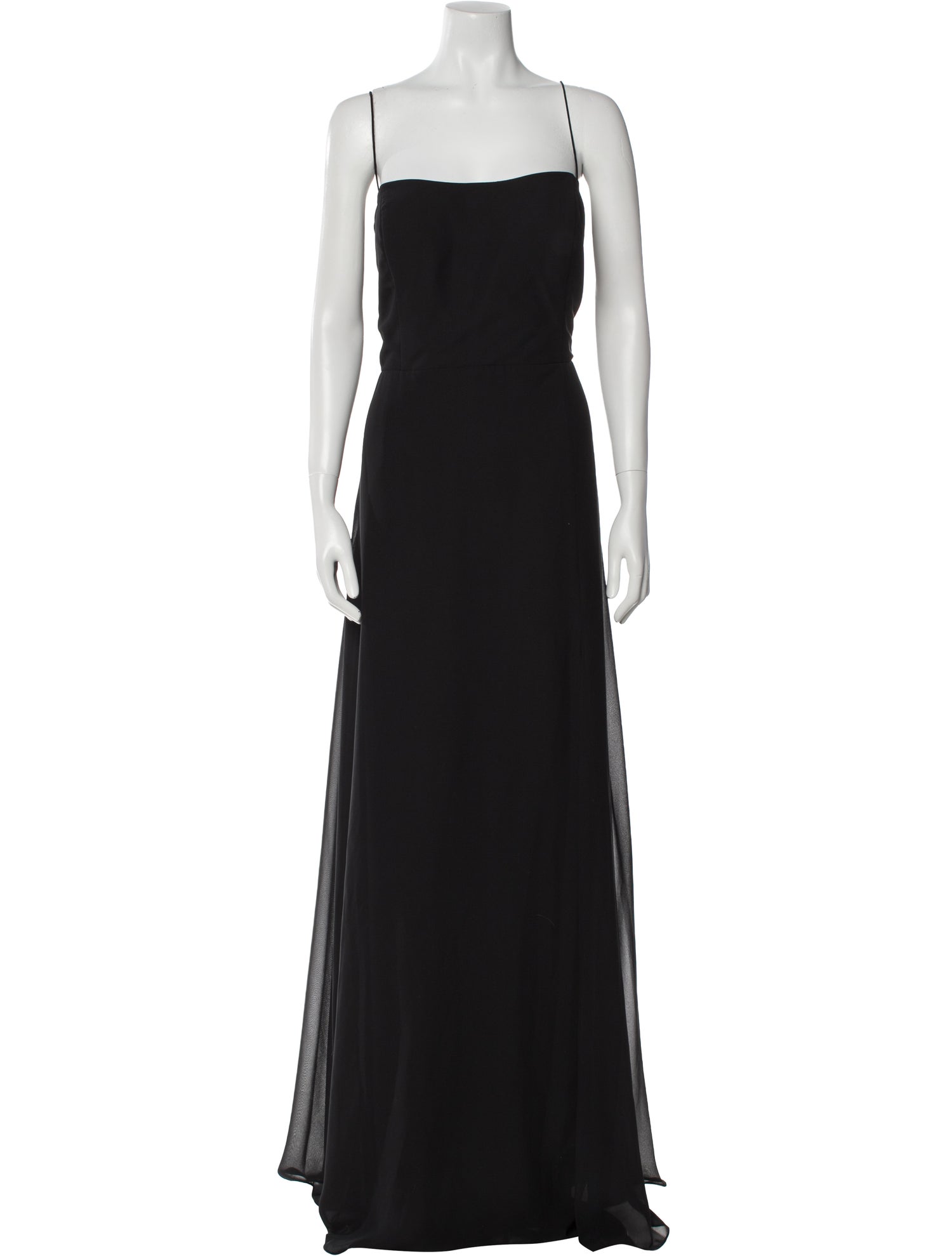 Jenny Yoo Square Neckline Long Dress