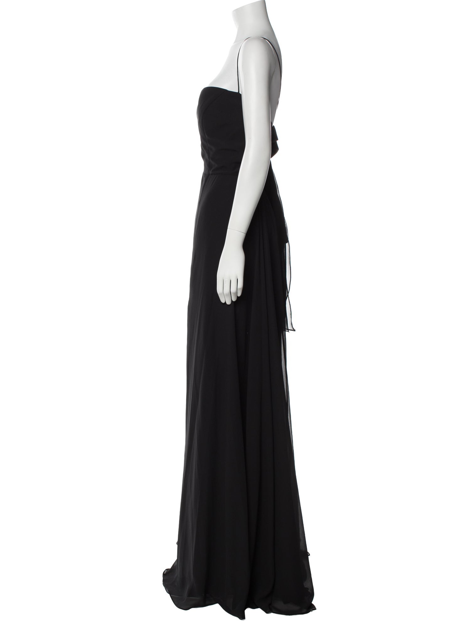 Jenny Yoo Square Neckline Long Dress