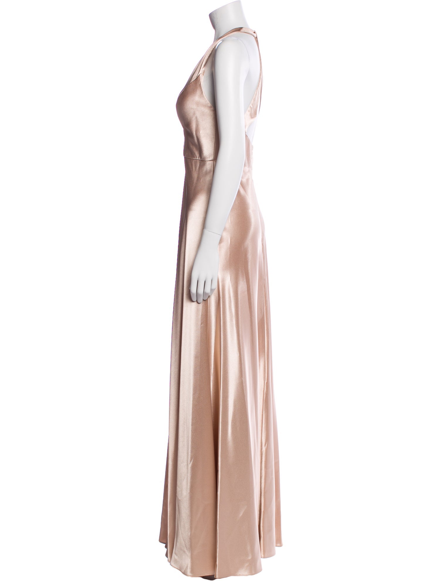 Jenny Yoo Halterneck Long Dress