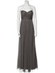 Jenny Yoo Strapless Long Dress