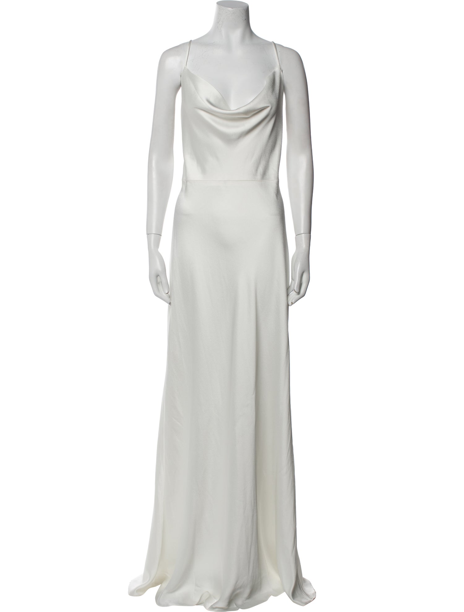 Jenny Yoo Cowl Neck Long Dress